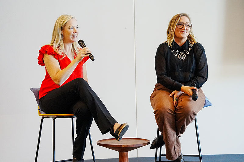Panelists at a SATEC event on creative entrepreneurship.