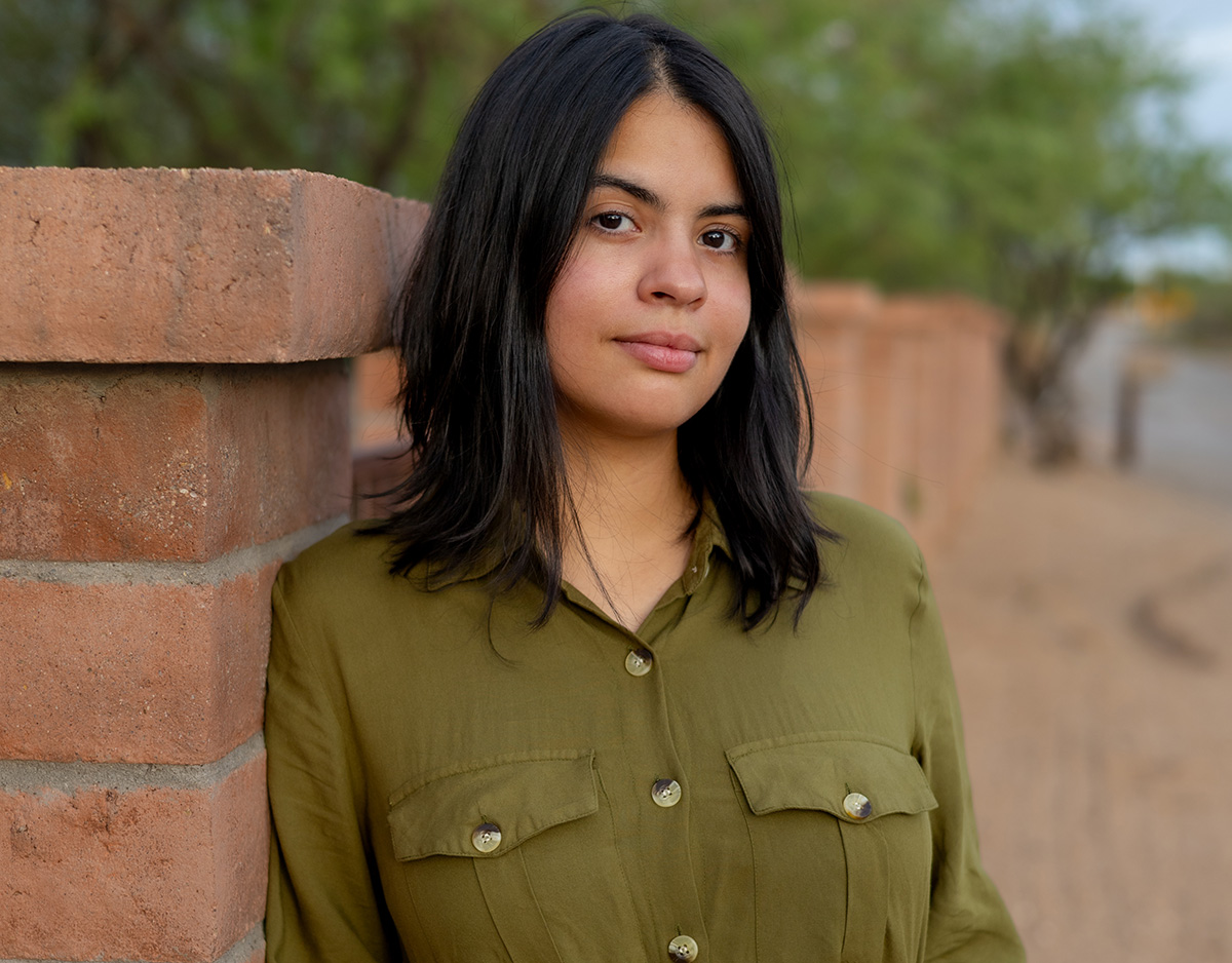 Rachael poses for the camera.